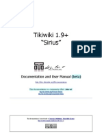 Tikiwiki 1.9 + "Sirius" Documentation and User Manual