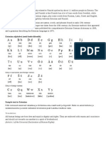 Estonian Language