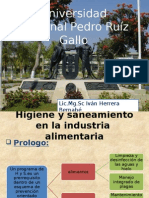 Higiene y Saneamiento en La Industria Alimentaria