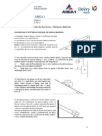 Lista de Exercicio Resolvido de Dinamica Aplicada