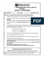 Olympiad Preparatory Test