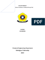 Calculate The Wall Thickness of Methanol Storage Tank