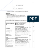 CEP Lesson Plan: Preview and Review 30'