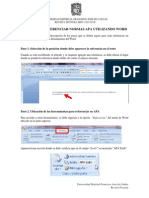 Guía para Referenciar Normas APA Utilizando Word PDF