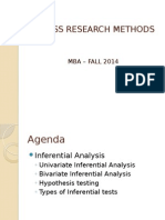 Business Research Methods: MBA - FALL 2014