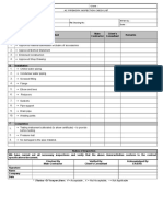 M - AC Pipework INSPECTION CHECKLIST