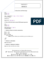 Basics: 1. Write A MATLAB Code To Read, Show and Write Image