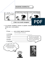 III Bim - 4to. Año - Guía 5 - Oraciones Incompletas