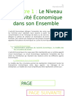 Chapitre 1 - Le Niveau de L'activité Economique Dans Son Ensemble