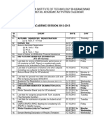 Academic Calendar 2012 13