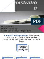 Routes of Drug Administration