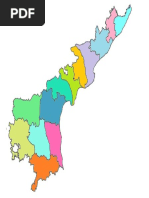 Andhra Pradesh Outline Map Telugu-English