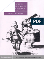 Robert Weimann - Author's Pen and Actor's Voice - Playing and Writing in Shakespeare's Theatre