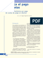 Deduzca El Pago de Casetas. Facturación Electrónica Por Pago de Cuotas de Peaje en Efectivo