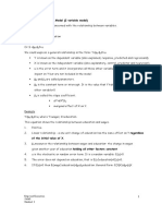 The Simple Regression Model (2 Variable Model) : Empirical Economics 26163 Handout 1