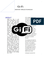 Gi-Fi: Next Generation Wireless Technology