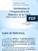 Les Attributions Et L'organisation Du Ministère de La Santé Au Maroc