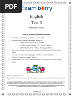 Examberry English Paper 3