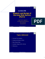 L 02 Analysis and Design of One Way Slab System Sep 2015