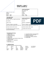 ENGLISH 1 - Week 3 Word Classes (2) : 5. Determiner