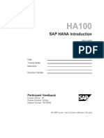 HA100 - SAP HANA Introduction (Col99)