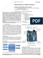 Design and Implementation of A Digital Tachometer