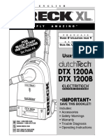 DTX 1200A DTX 1200B: - Important