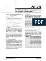 AN1045 - Implementing File I-O Functions Using Microchip's Memory Disk Drive File System Library