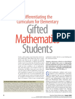 (2006) Differentiating The Curriculum For Elementary Gifted Mathematics Students