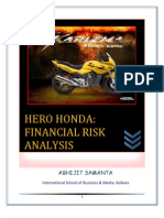 Financial Risk Analysis, HERO HONDA