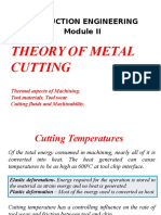 Thermal Aspects in Metal Cutting