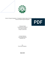 Models of Regional Integration: ASEAN vs. EU 