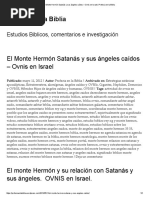 El Monte Hermón Satanás y Sus Ángeles Caídos - Ovnis en Israel - Profecia en La Biblia