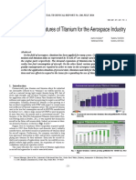 Application and Features of Titanium For The Aerospace Industry