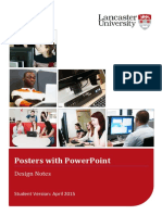 Posters With Powerpoint: Design Notes