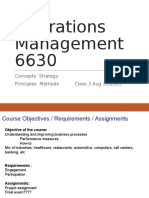 Operations Management 6630: Concepts Strategy Principles Methods Class 3 Aug 31,2015