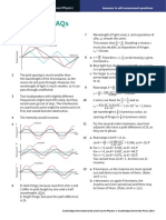 Answers To Saqs: Cambridge International As Level Physics