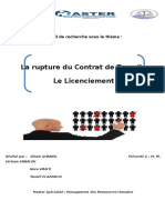 La Rupture Du Contrat-Licenciement-QUANDIL Siham-SMAITI Nora-ELAZZAOUI Youssef