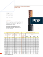 0.6/1 KV Xlpe Insulated Single Core Cables With Copper Conductor