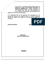 A Summer Training Project Report On The Overall Marketing Strategy With Special Reference To Distribution Efficiency at IFFCO Patna