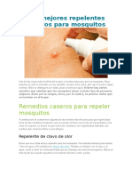 Los Mejores Repelentes Caseros para Mosquitos