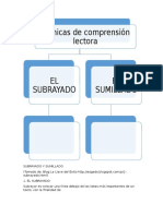 Subrayado y Sumillado