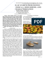 Production of Starch From Mango (Mangifera Indica.l) Seed Kernel and Its Characterization