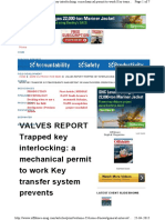 Trapped Key Interlock For Valves