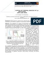 SOLIDIFICATION CONTROL BY THERMAL ANALYSIS OF La-INOCULATED GREY CAST IRON