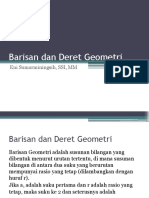 Barisan Dan Deret Geometri 