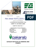 Pak Arab Fartilizers Report