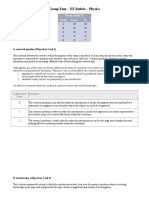 Rubric For Ee Physics