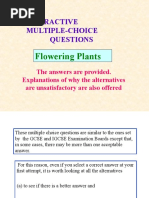 Interactive Multiple-Choice Questions: Flowering Plants