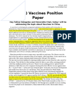 Position Paper Who China